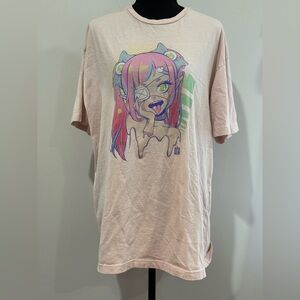 Square Apple Studios 2XL  Graphic Tee in Pink 365